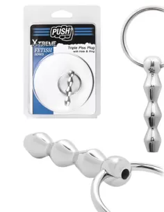 Triple Piss Plug with Hole & Ring