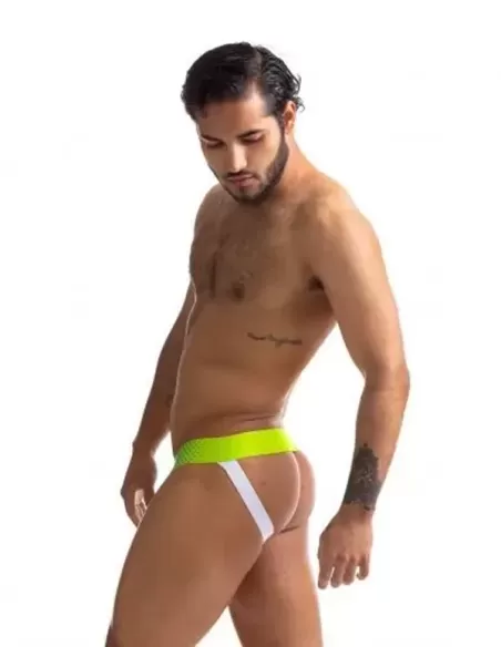 Sport Fucker Jersey Jock White Neon Green