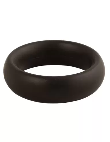Silicone Donut Cockring Black
