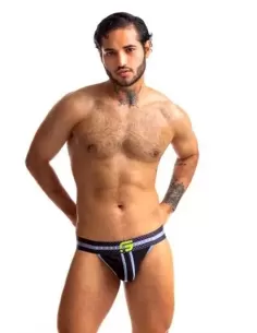 Sport Fucker Jersey Jock Black Neon Green 2