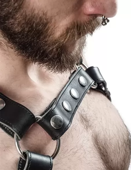 Leather X-Back Harness Black