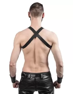 Leather X-Back Harness Black 2