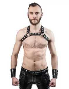 Leather X-Back Harness Black