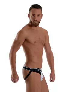 Manhattan Jockstrap White Black 2