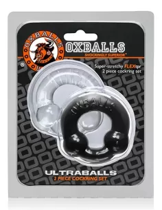 Ultraballs 2  Cockrings Set Black Clear 2