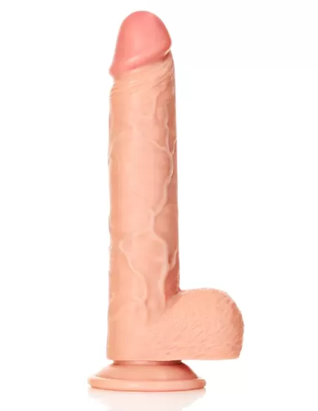 RealRock Straight Ultra Skin Dildo 11 inch with Balls