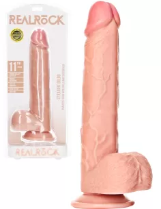 RealRock Straight Ultra Skin Dildo 11 inch with Balls