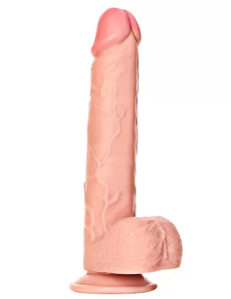 RealRock Straight Ultra Skin Dildo 11 inch with Balls