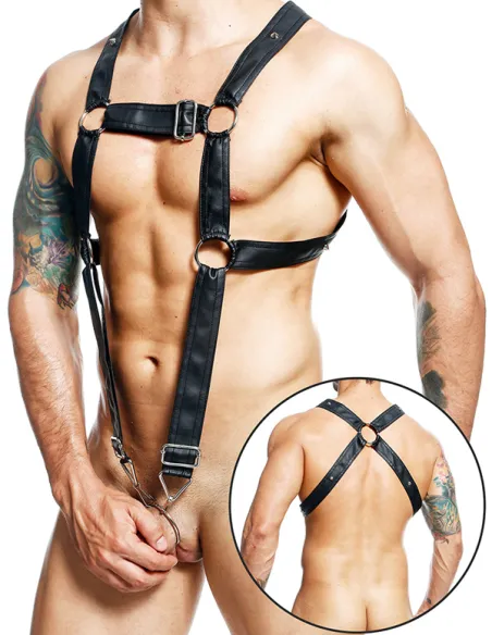 DNGEON Cross Cockring Harness