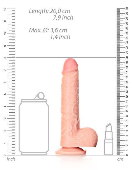 RealRock Straight Ultra Skin Dildo 7 inch