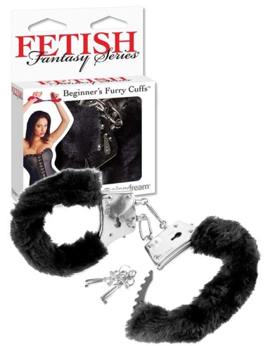 Beginners Furry Cuffs Black