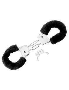 Beginners Furry Cuffs Black 2