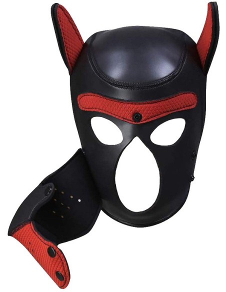 Pupplay Dog Mask Black / Red