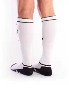 Puppy Party Socks with Pockets White / Black 2