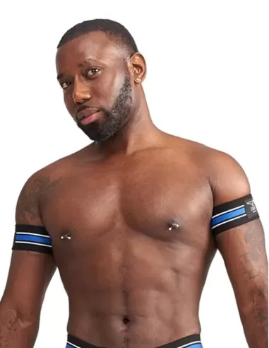 Club Biceps Bands Striped Blue