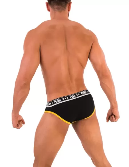 Push Brief Black Yellow