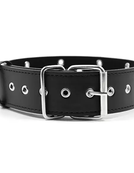 Collar with Rivets Black