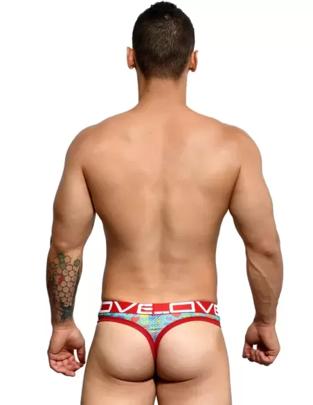 Love Pride Heart Mesh Thong