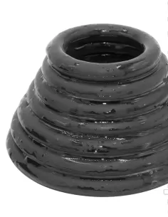 Black Rubber Cockring 7 Ring Set 2